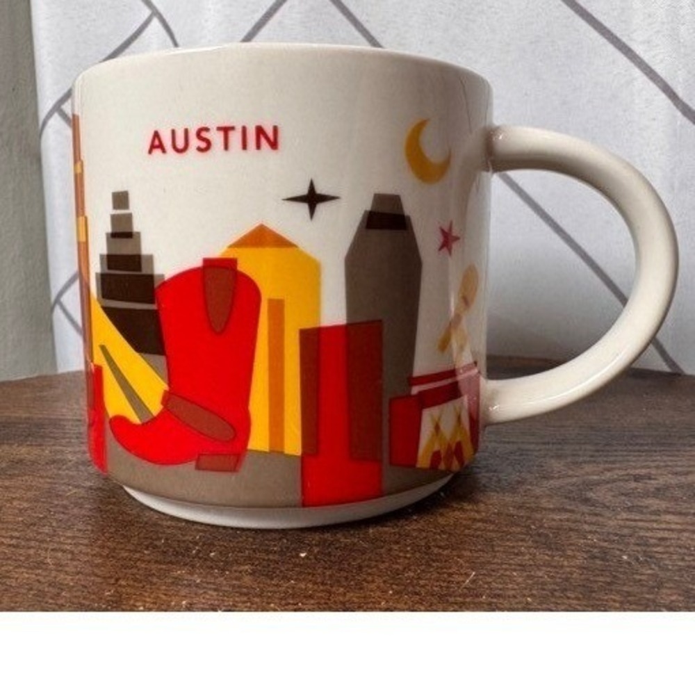 Starbucks Austin Texas You Are Here Collection Coffee Mug 14oz Armadillo Boot